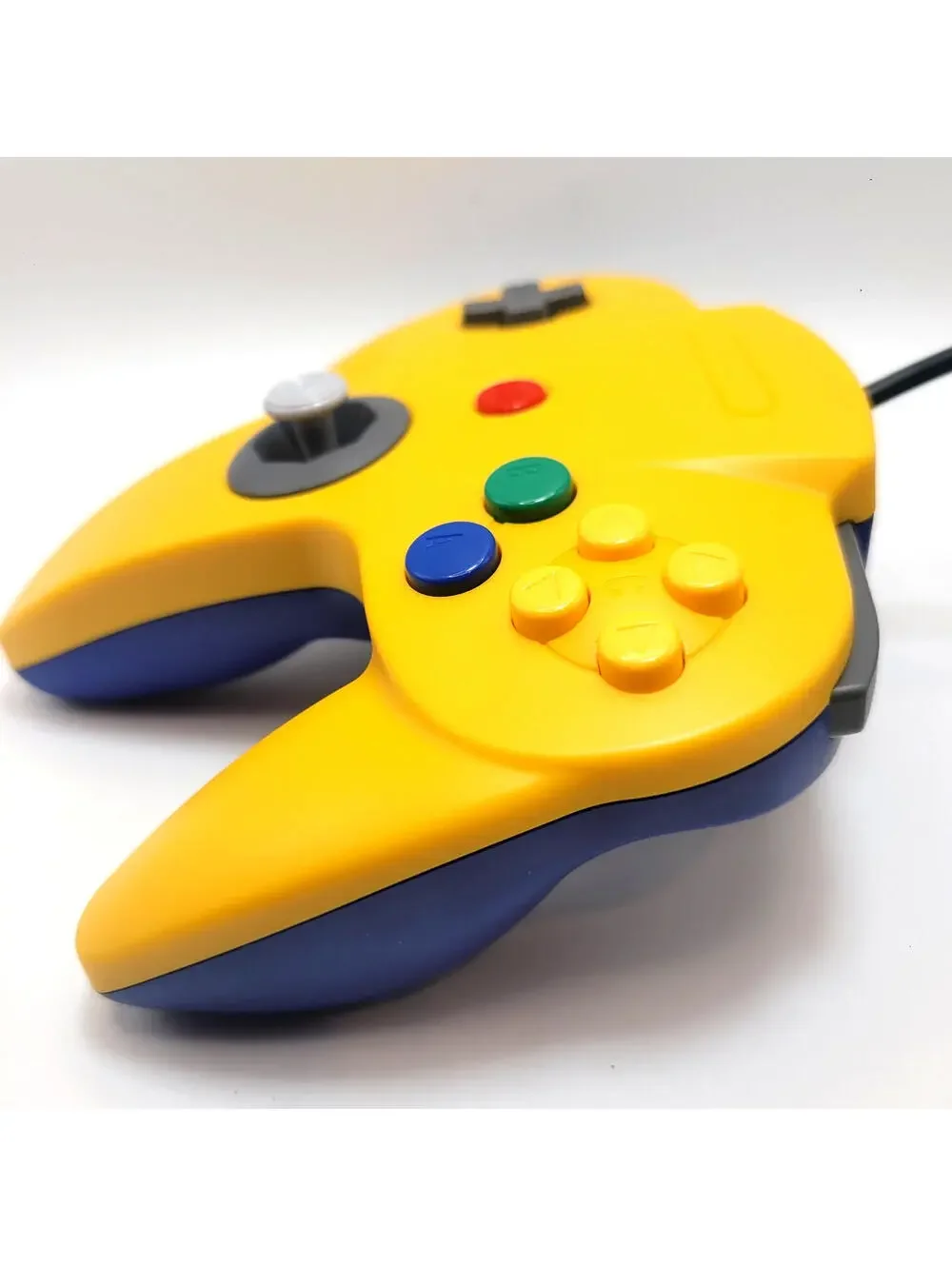 Nintendo 64 Wired Controller for N64 - TeknoGame® - Yellow & Blue - NEW IN BOX!
